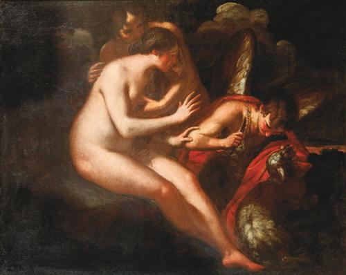 SEGUIDOR DE GIULIO CESARE PROCACCINI S. XVII - La historia de Manoa y su esposa