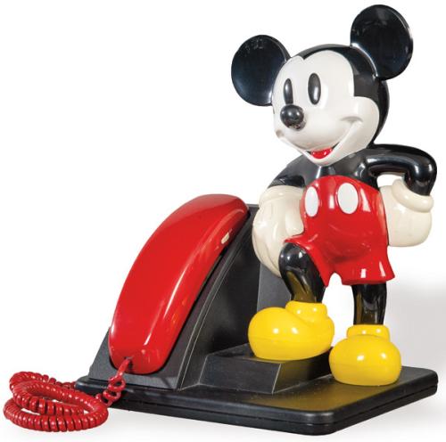 Teléfono AT&T modelo Mickey Mouse, Canadá h. 1990.