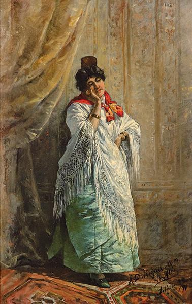  RICARDO ALÓS SERRA - Mujer con pañuelo rojo