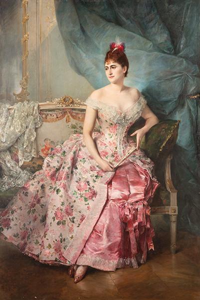 RAIMUNDO DE MADRAZO Y GARRETA - Retrato de dama