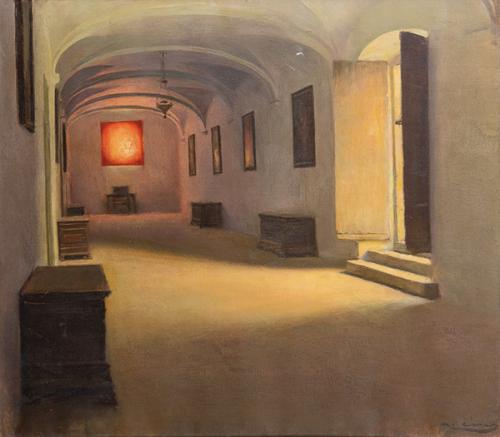  RAMÓN CASAS - Interior del convento de San Benet de Bages