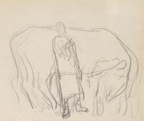  DANIEL VÁZQUEZ DÍAZ - Apunte de hombre con buey