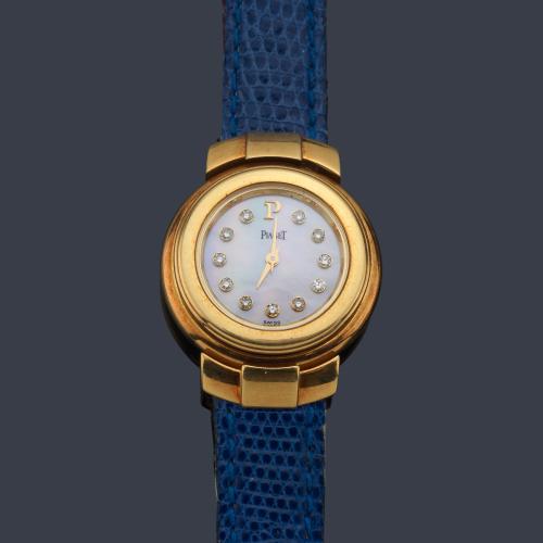 PIAGET ref.GOA 19258 de señora con caja en oro amarillo de 18 K.