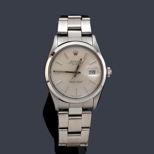 ROLEX Oyster Perpetual Date, Superlative Chronometer Officially Certified. Ref. 15000 para caballero con caja y brazalete en acero.