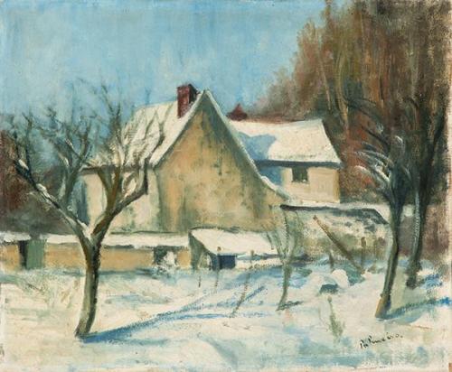  JOSÉ PALMEIRO - Paisaje con nieve