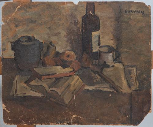 JOSE GURVICH - Naturaleza muerta con pipa