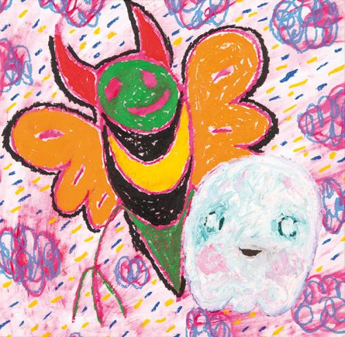 ADAM HANDLER - Magenta devil bee and Ghost in pink wind