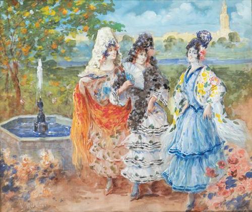  ESCUELA ESPAÑOLA S. XIX - Andaluzas