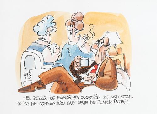 ANTONIO MINGOTE - El dejar de fumar es cuestión de voluntad. Yo ya he conseguido que deje de fumar Pepe