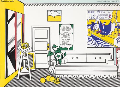 ROY LICHTENSTEIN - Artist's Studio, Look Mickey