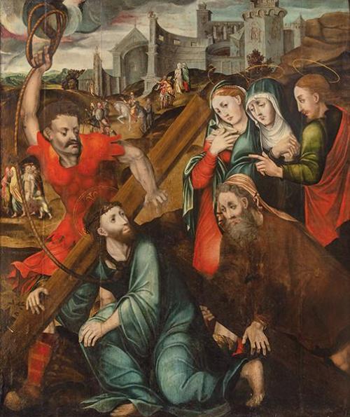  ESCUELA CASTELLANA S. XVI - Cristo camino del Calvario