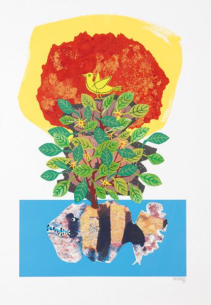 CESAR MANRIQUE - Pájaro-Planta-Pez