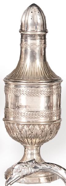 Azucarero de plata italiana Ley 800 de Flli. Coppini.