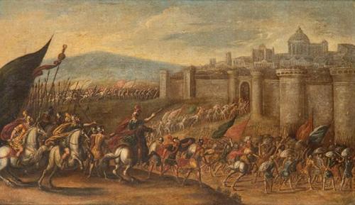  JUAN DE LA CORTE - Lucha de David contra Goliat