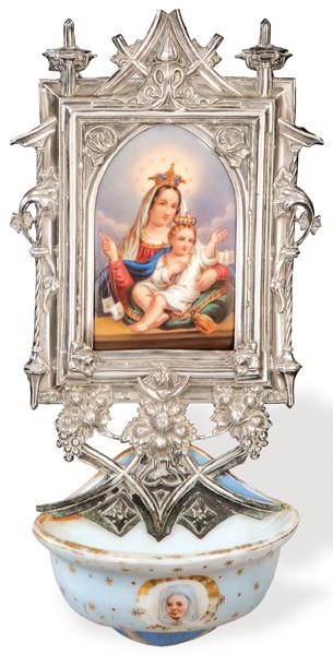 Benditera de plata posiblemente alemana punzonada Ley 800 pp. S. XX.