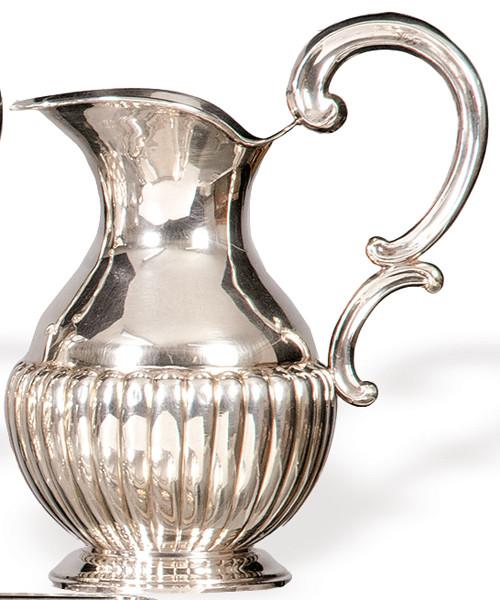 Jarra de plata española punzonada 1ª Ley.