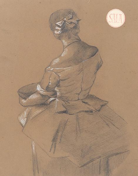 EMILIO SALA FRANCÉS - Dama de espaldas