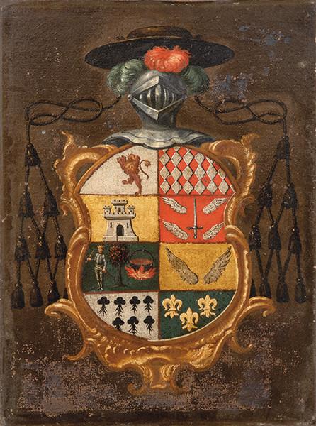 ESCUELA ESPAÑOLA S. XVIII - Escudo nobiliario