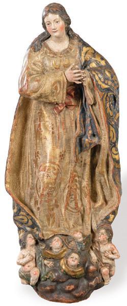  "Purísima Concepción" de Terracota policromada, Círculo de los Hermanos García, Escuela Granadina S. XVII