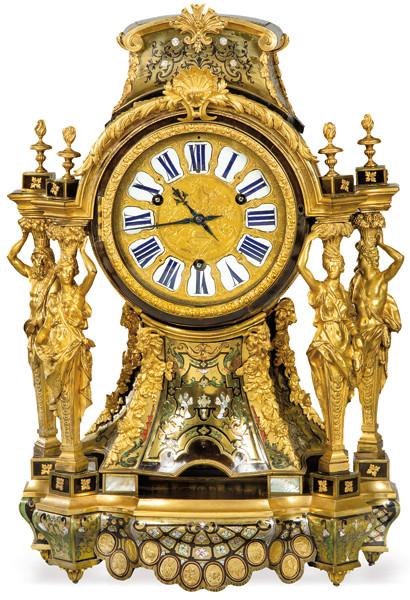 Reloj Luis XIV atribuido a Bernard I Van Risamburgh (BVRB I), principios S. XVIII