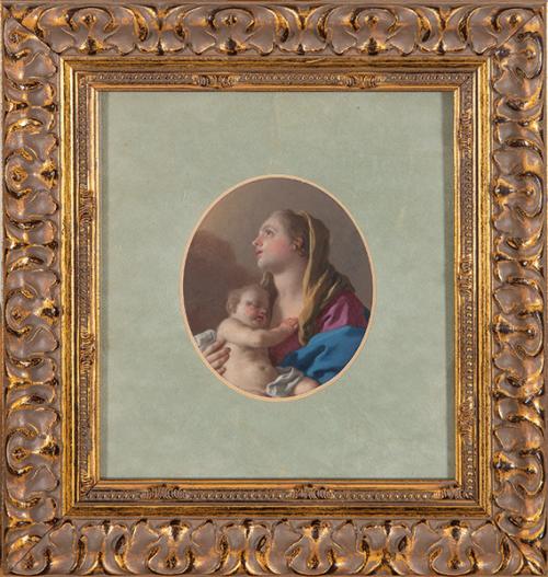 FRANCESCO DE MURA - Virgen con el Niño Jesus dormido