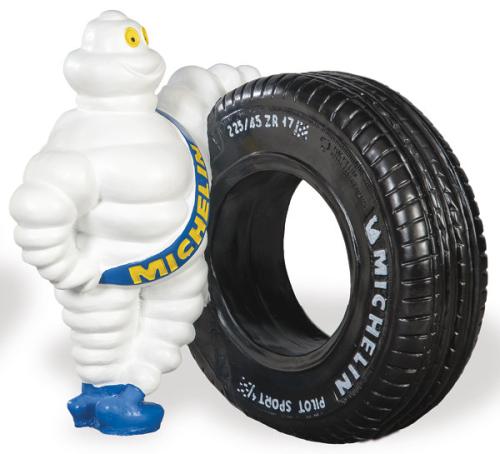 Michelín con rueda de fibra de vidrio