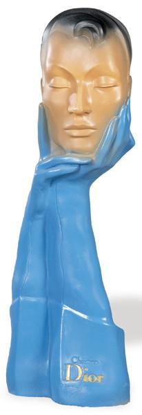Maniquí en escayola pintada para Christian Dior h. 1930-50.