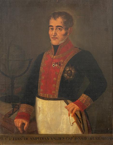 ESCUELA ESPAÑOLA S. XIX - Retrato de D. Fran Ampudia y Valdés