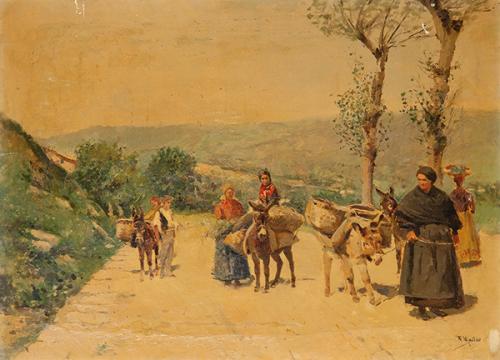 TOMÁS MARTÍN REBOLLO - Escena de pueblo