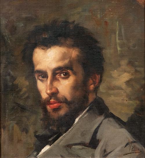 FRANCISCO PRADILLA - Retrato de joven