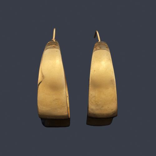 Criollas en oro amarillo de 18K.