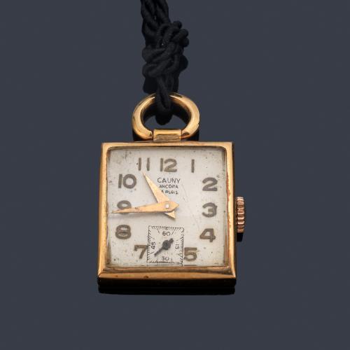  Colgante reloj CAUNY en oro rosa de 18 K.