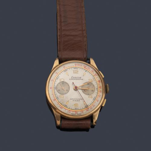 EXACTUS nº 241 de caballero con caja en oro rosa de 18 K.