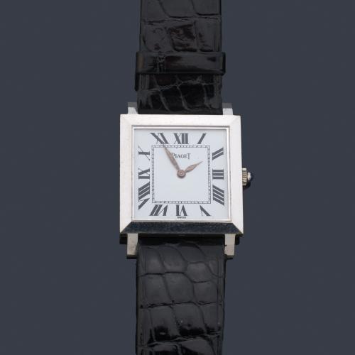 PIAGET ref. 9353 de señora con caja en oro blanco de 18 K.
