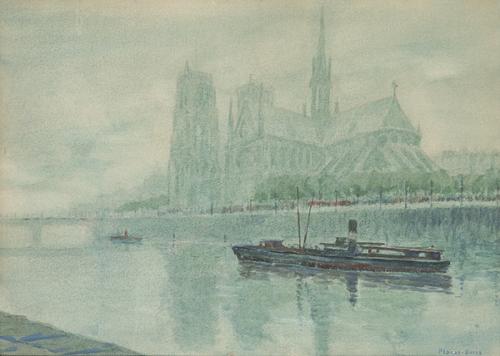 FRANCISCO PLANAS DORIA - Notre Dame vista desde el Sena