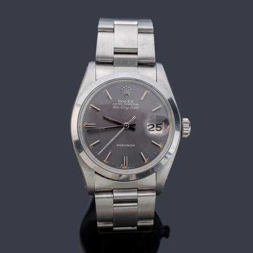 ROLEX Oyster Perpetual Air-King Precision ref. 5700 de caballero con caja y brazalete en acero. Con estuche original.