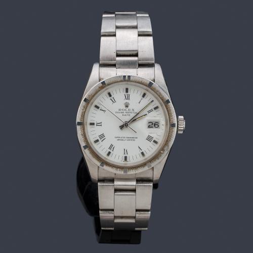 ROLEX Oyster Perpetual Date, Superlative Chronometer Officially Certified. Ref. 1501, para caballero con caja y brazalete en acero