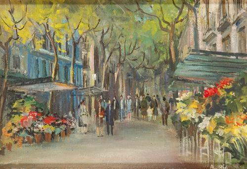 AGUSTÍN RÍO - Las Ramblas de Barcelona