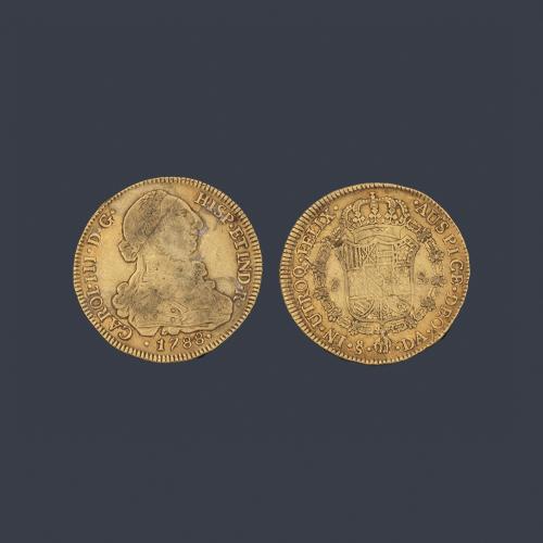 Carlos III 8 escudos, Santiago 1788 DA