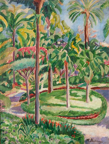 FRANCISCO ITURRINO - Paisaje. Finca de la Concepción en Málaga