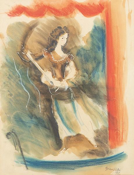 EMILIO GRAU SALA - Mujer con laúd