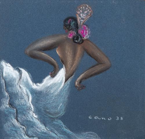 ESCUELA ESPAÑOLA S. XX - La bata de cola