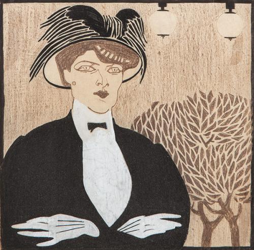 JUAN GRIS - Admiradora sincera. Portada de L'Esquella de la Torratxa