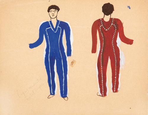 FERNAND LEGER - Proyecto de figurín de teatro