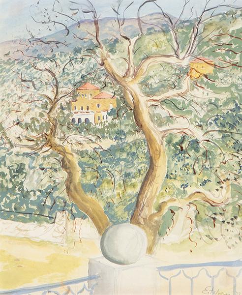 ESTEBAN VICENTE - Monasterio visto desde el balcón