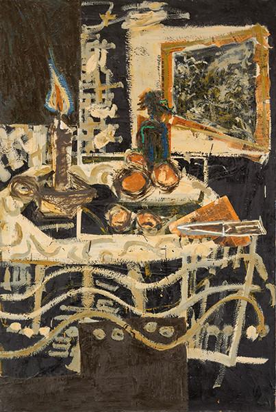 MIGUEL ÁNGEL CAMPANO - Naturaleza muerta (Homenaje a Cezanne y al invierno de Poussin)