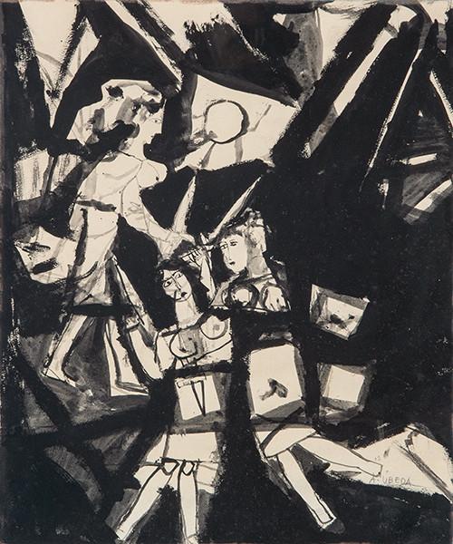 AGUSTÍN ÚBEDA - Figuras sobre negro