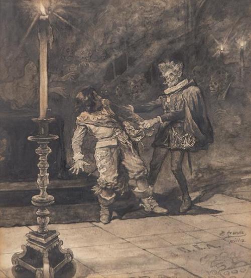  LUIS JIMÉNEZ ARANDA - Escena de Don Juan Tenorio