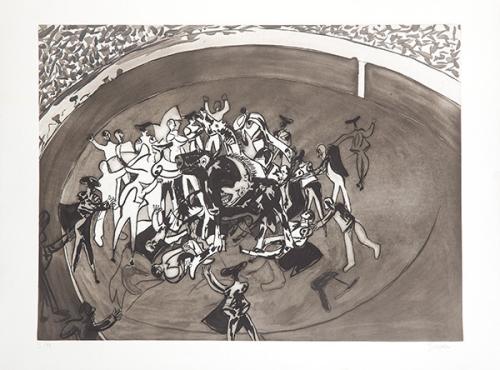 JUAN BARJOLA - Cogida