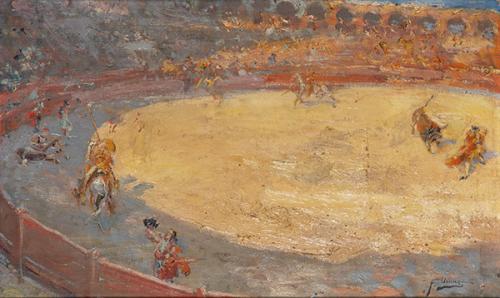 ESCUELA ESPAÑOLA S. XIX-XX - Corrida